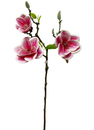 Magnolie artificiala OPULENCE, Magenta, 50cm [4]