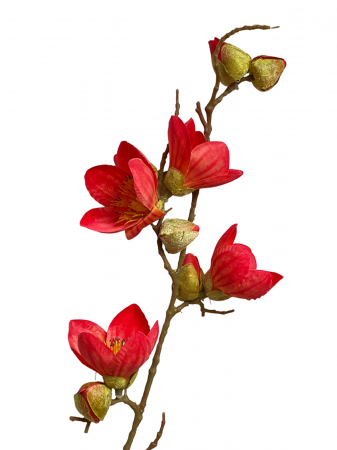 Flori Artificiale - Magnolie artificiala BEAUTY, Roz purpuriu, 100cm