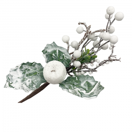 Ornament Craciun ASTRID, Alb, 22cm [1]