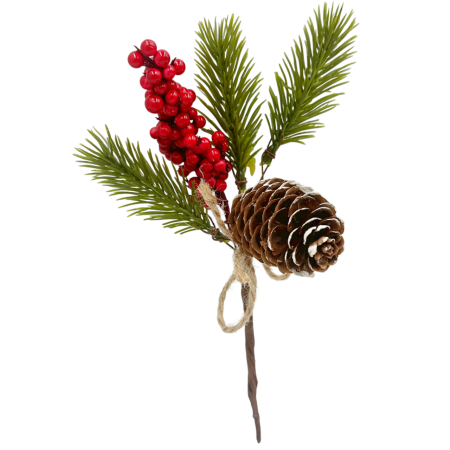 CRENGUTE & PICK-URI - Crenguta decor Craciun CONNY, Rosu, 20cm