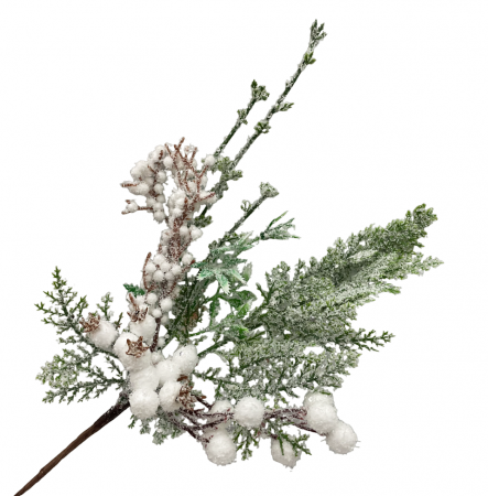 Ornament Craciun FREEZY, Alb, 30cm [1]