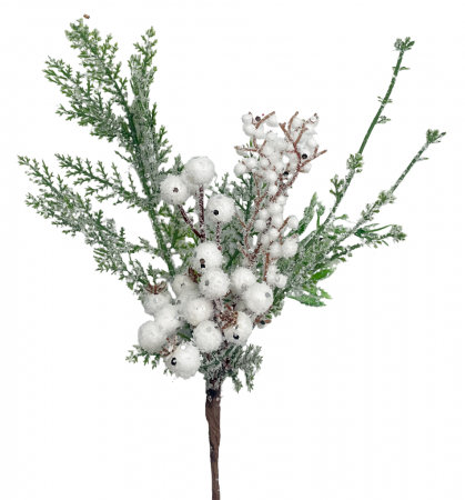 Ornament Craciun FREEZY, Alb, 30cm [2]