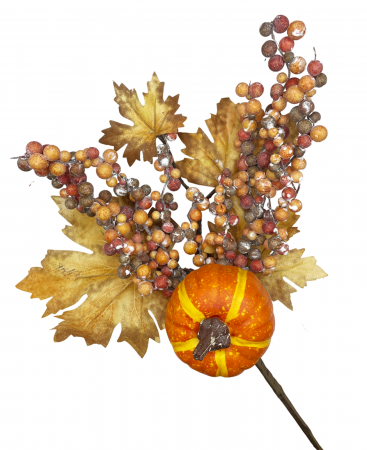 Crenguta Decor de Toamna HARVEST, Portocaliu, 40cm [1]