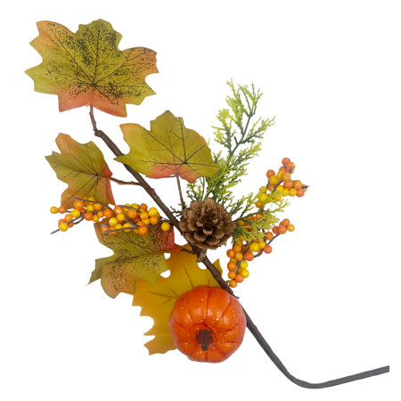 CASA & DECOR - Crenguta decorativa cu dovleci AUTUMN PUMPKIN