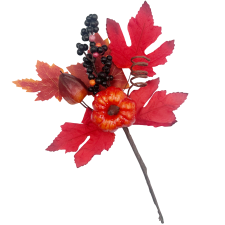 CASA & DECOR - Crenguta decorativa cu dovleac RUBY AUTUMN