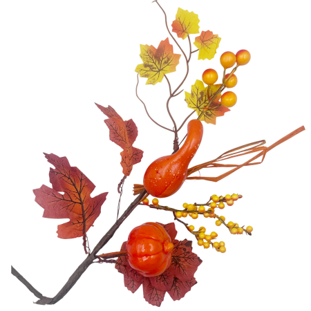 Crenguta decorativa cu dovleci AUTUMN HARVEST – 40 cm [2]