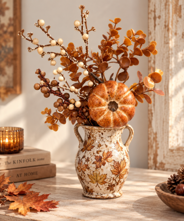 Crenguta decorativa de toamna cu dovleci AMBER HARVEST [2]