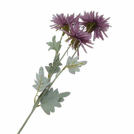 DE TOAMNA - Crizantema artificiala SARAH, Mov, 75cm