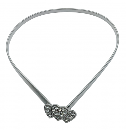 ACCESORII UTILE - Curea elastica STRECHY BRIGITTE, Argintiu