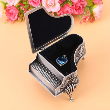 Cutie pentru bijuterii PIANO, Antimoniu, 9x6x5cm [4]