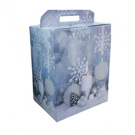 FELICITARI, CUTII SI PUNGI DE CADOU - Cutie de cadou Craciun Snow 28x20x35cm