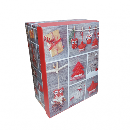 FELICITARI, CUTII SI PUNGI DE CADOU - Cutie de cadouri Magic Xmas 26x19x11cm