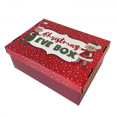 FELICITARI, CUTII SI PUNGI DE CADOU - Cutie cadou de Craciun CHRISTMAS EVE, 36x27x13cm