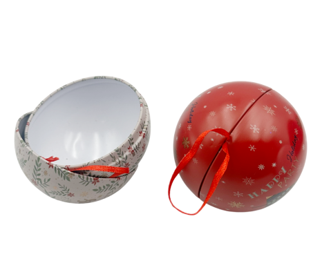 Cutie metalica pentru dulciuri - Glob de Craciun JOY [5]