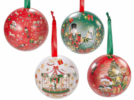 Cutie metalica pentru dulciuri - Glob de Craciun CANDY [4]