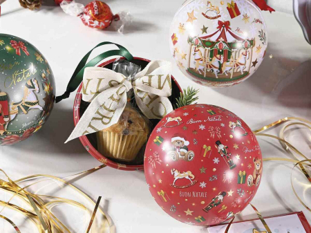 Cutie metalica pentru dulciuri - Glob de Craciun CANDY [3]