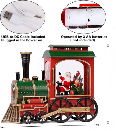 Cutie muzicala Craciun Locomotiva LED Magic [3]