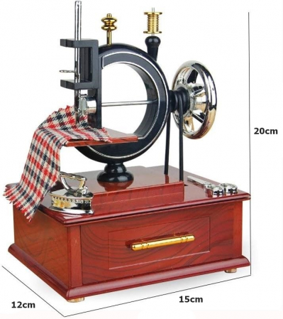 Cutie muzicala SEWING MACHINE, 15x20cm [5]