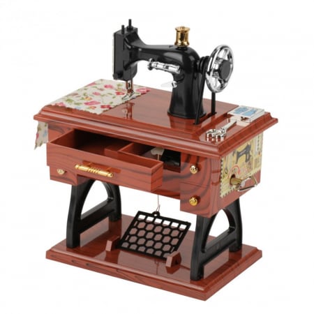Cutii Muzicale - Cutie muzicala SEWING MACHINE, 25x30cm