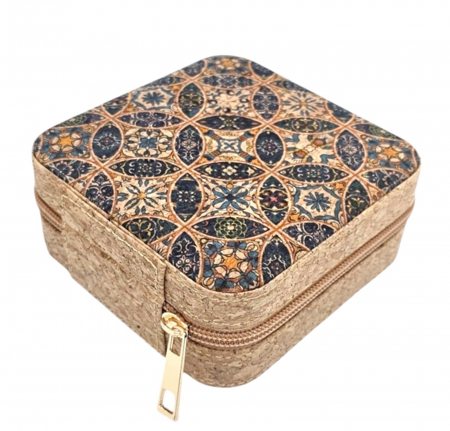 Organizatoare Bijuterii - Cutie pentru bijuterii MELINA, 12x12cm, Compartimentata