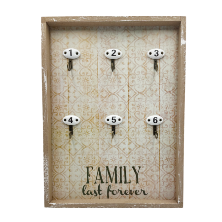 Obiecte Decorative - Cuier pentru chei FAMILY, 26x35cm