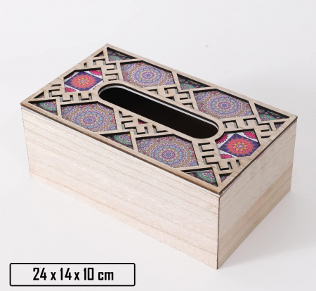 Cutie pentru servetele MAROCCO, Mov, 24x14x10cm [4]