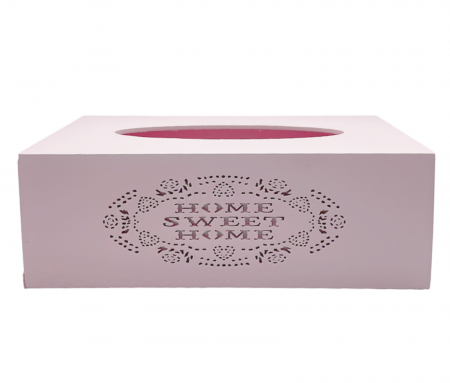 Cutie pentru servetele HOME, Roz, 25x14x9cm [1]