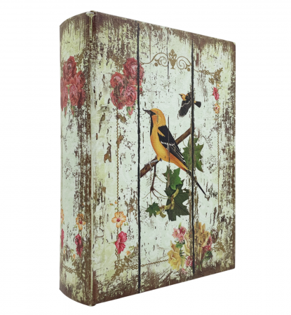 Cutii & Cosuri Depozitare - Cutie tip carte BIRDIE, 13x4x19cm, Lemn