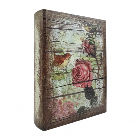 HOME & DECO - Cutie tip carte WENDY, 24x7x30cm, Lemn