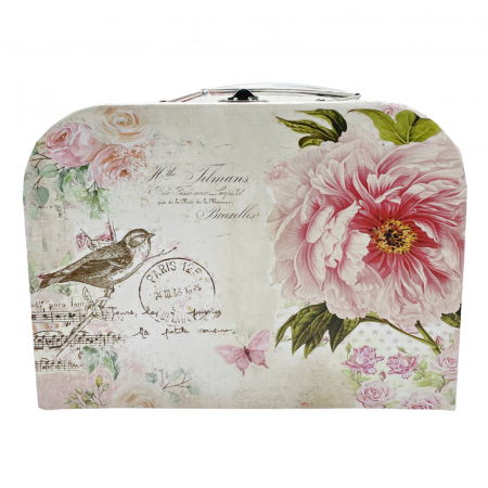 Cutie de cadou tip valiza ROSA, 20x16x8.5cm [2]