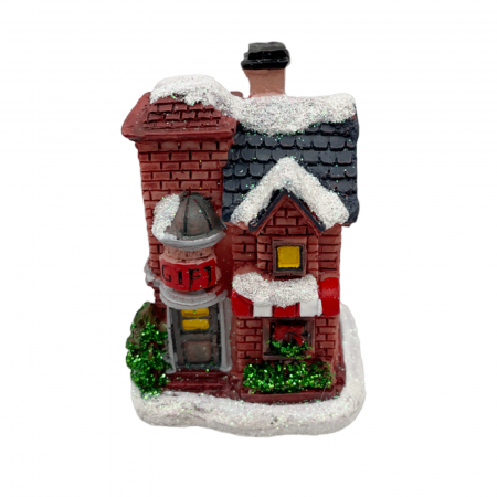 DECORATIUNI LUMINOASE - Decor Craciun Casuta cu lumina LED Gift Shop 4x8cm