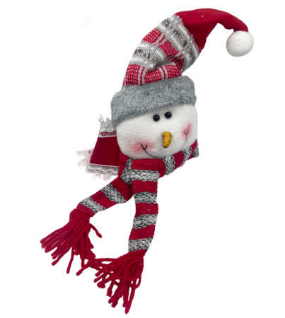 DECORATIUNI CRACIUN - Decor Craciun pentru Sticla SNOWY, 10x15cm