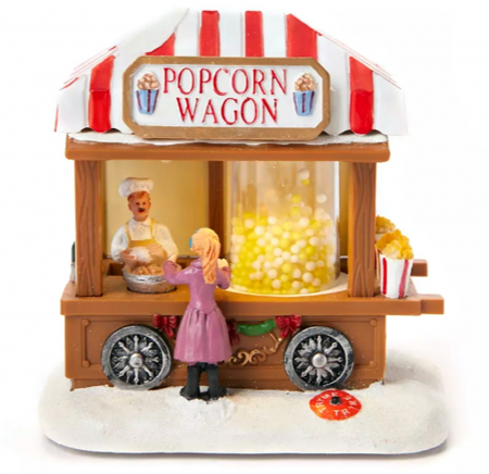 DECORATIUNI MUZICALE - Decor Craciun Toneta cu lumina LED POPCORN, 15cm