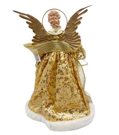 Decor Craciun - Varf de brad Inger CASSIEL, Auriu, 45cm [1]