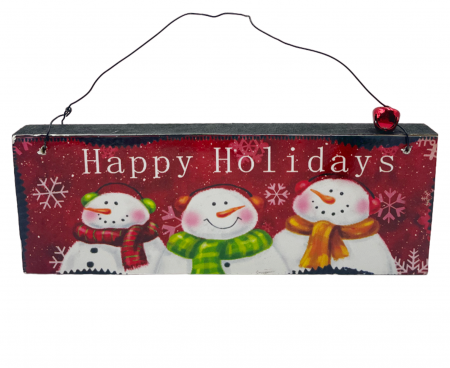Decoratiune Craciun Happy Holidays 18x6cm [1]