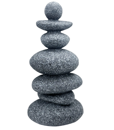 CASA & DECOR - Decoratiune Zen cu pietre BALANCE, 13x28 cm