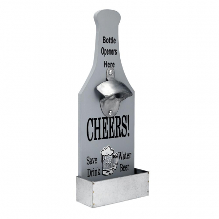 Desfacator sticle CHEERS, Gri, 11x30cm [4]