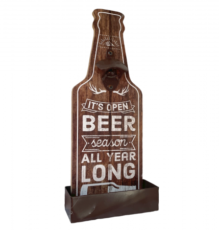 Pahare si Accesorii Bar - Desfacator sticle CHEERS, Maro, 15x36cm