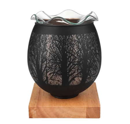 Veioze & Lampi Decorative - Difuzor uleiuri parfumate - Veioza LED FOREST, Negru