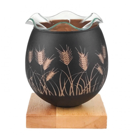 Veioze & Lampi Decorative - Difuzor uleiuri parfumate - Veioza LED LEAF, Negru