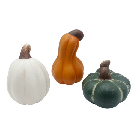 CASA & DECOR - Dovleac decorativ de toamnă AUTUMN TRIO – Set 3 bucati
