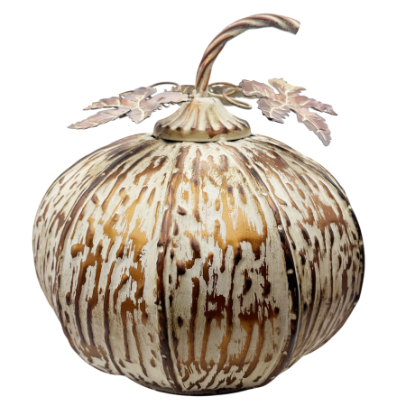 CASA & DECOR - Dovleac decorativ din metal RUSTIC HARVEST - 13x23x27 cm