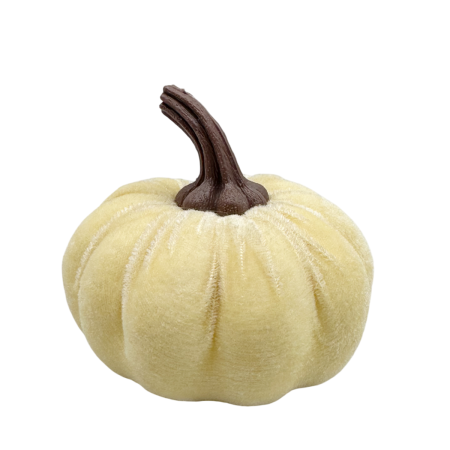 DE TOAMNA - Dovleac decorativ VELVET, 9x6cm