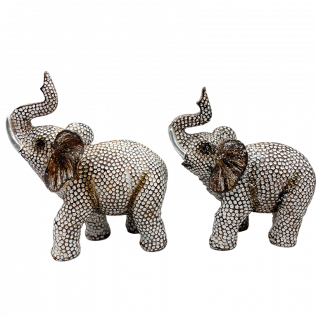 Elefant decorativ SPARKLE, Bej, 13x14cm [4]