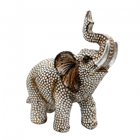 Elefant decorativ SPARKLE, Bej, 13x14cm [6]