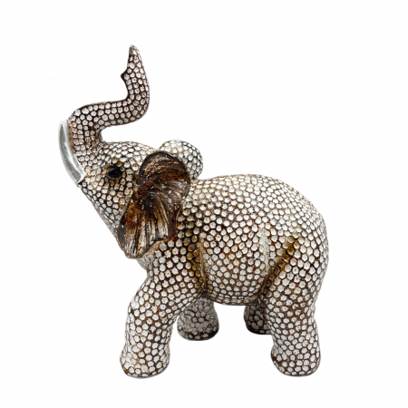 Elefant decorativ SPARKLE, Bej, 13x14cm [5]