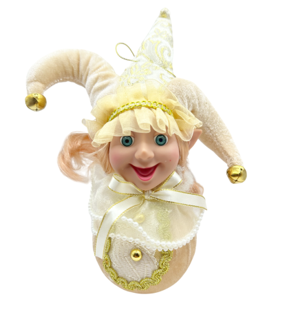 Globuri De Brad - Elf decor brad Craciun MAGGIE, Roz, 25cm