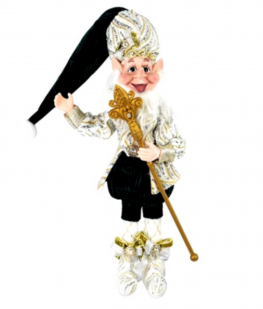 FIGURINE & PLUSURI - Elf decor Craciun GIMBEL, Verde Auriu, 50cm