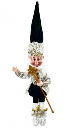 Elf decor Craciun GIMBEL, Verde Auriu, 50cm [1]