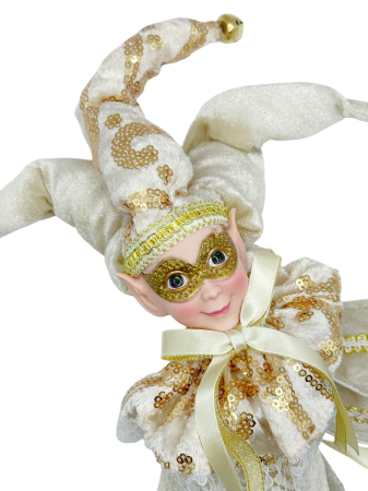 Elf decor Craciun BUDDY, Auriu, 40cm [1]
